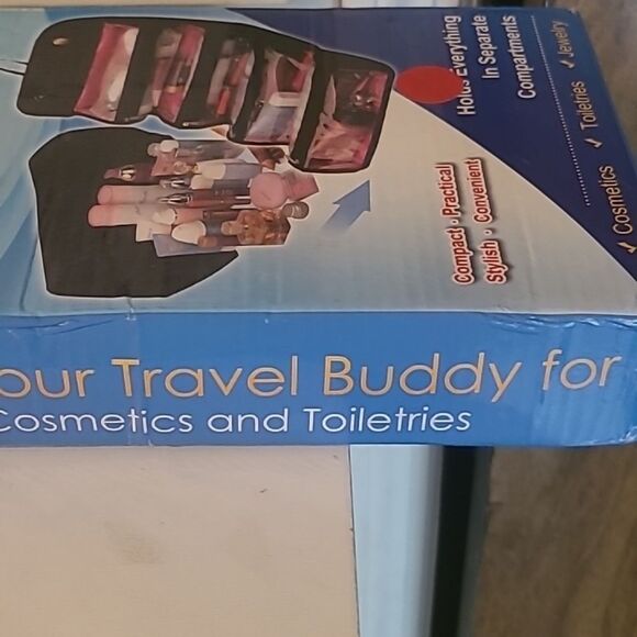 Black Cosmetic Bag - Picture 2 of 5